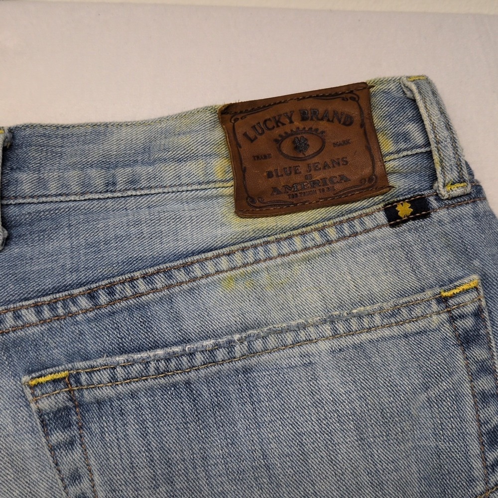 Lucky Brand 181 Relaxed Straight Jeans Mens Size 36X30 Blue Medium Wash Denim - Picture 8 of 10